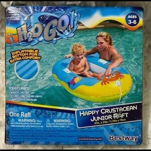 H2OGO Happy Crustacean Junior Inflatable Pool Boat